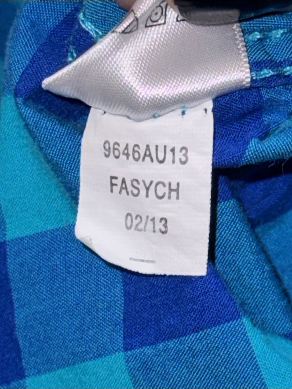 Aeropostale Blue & Teal Plaid Button Down Shirt Size Large EUC - Picture 4 of 4